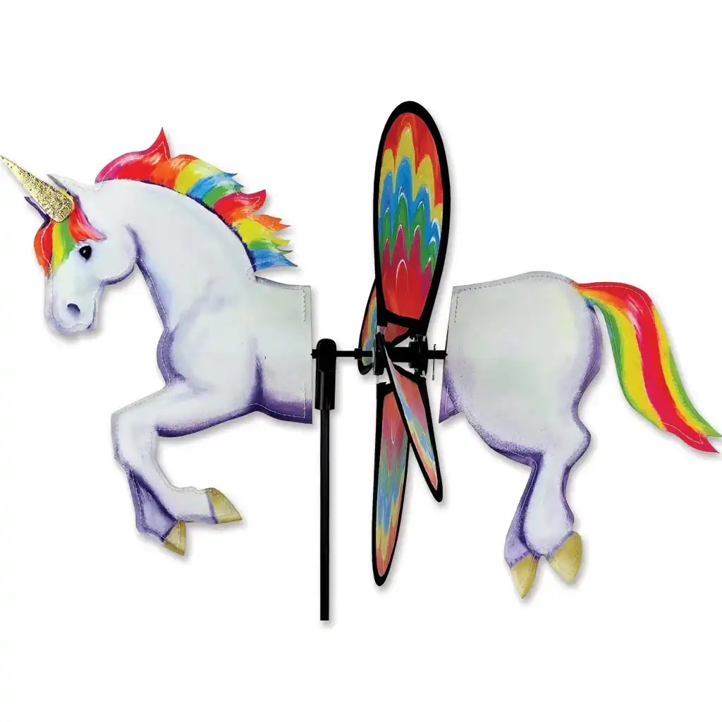 Windspiel stehend - Einhorn Ø 32 cm 45 cm x 36 cm weiß