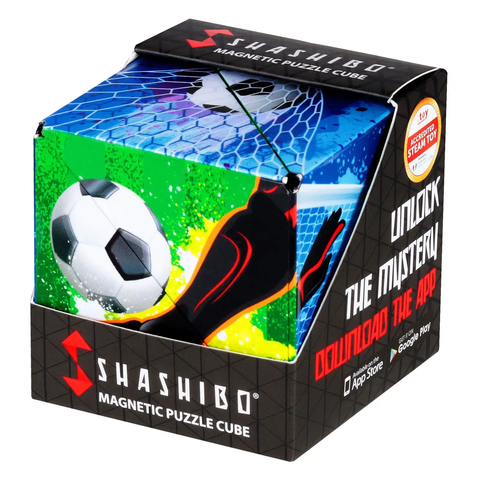 Shashibo Cube - Geometrischer Magnetwürfel - magnetisches 3D-Lernpuzzle - geometrisches Spielzeug für Kinder und Erwachsene 