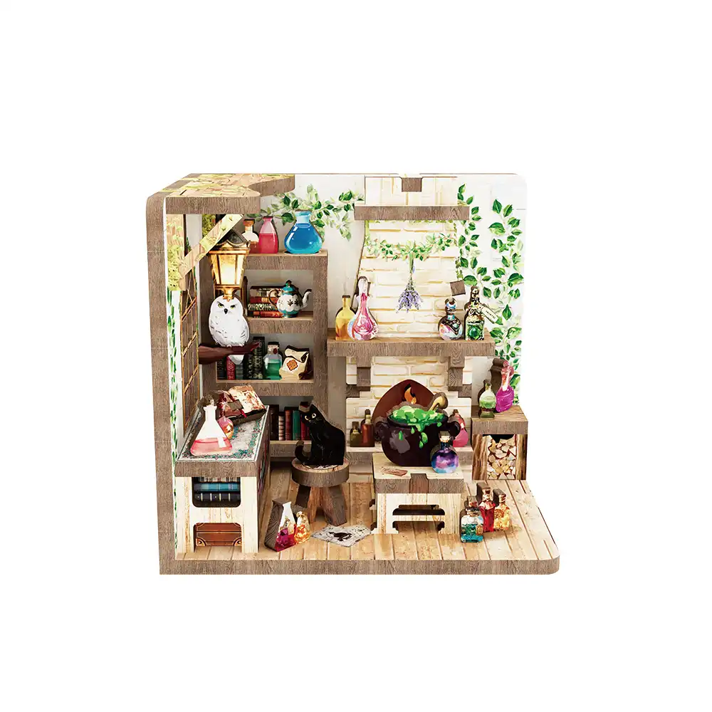 CARTARTEM - DIY - Alchemy Atelier Mini Book Nook - Magnet - 6,4 x 4,8 x 6 cm