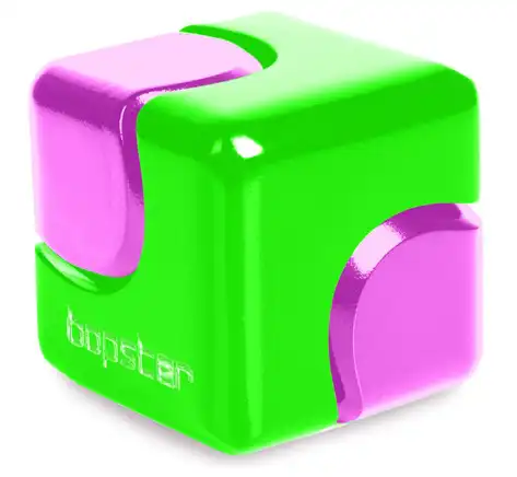 Fidget Spinner Cube NEON Green & Purple, für Hand und Finger Akrobatik 2.8 cm x 2.8 cm Neon Green & Purple