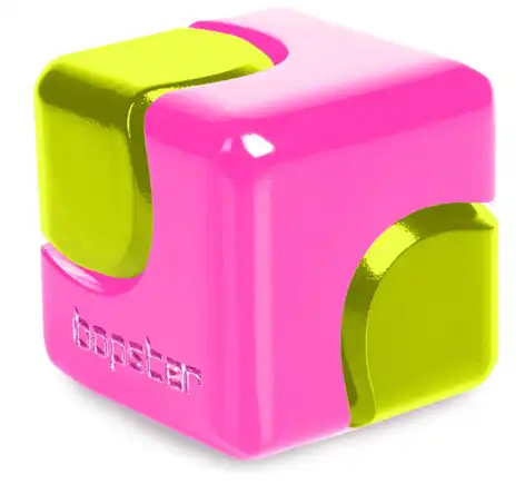 Fidget Spinner Cube NEON Pink & Yellow, für Hand und Finger Akrobatik 2.8 cm x 2.8 cm Neon Green & Purple