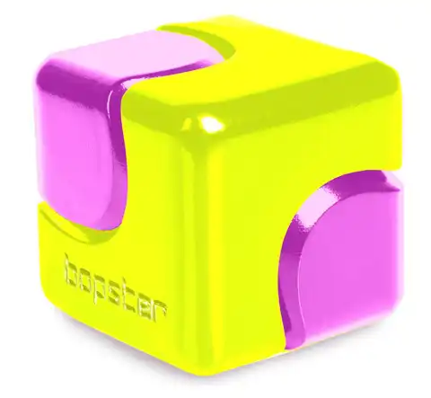 Fidget Spinner Cube NEON Yellow & Purple, für Hand und Finger Akrobatik 2.8 cm x 2.8 cm Neon Green & Purple
