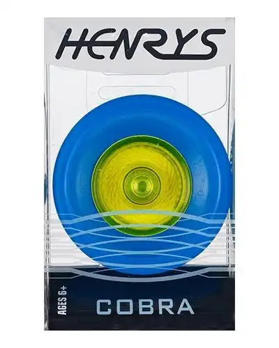 Henrys YoYo Cobra ice-blau / gelb Ø 61 mm B 27 mm 50 g