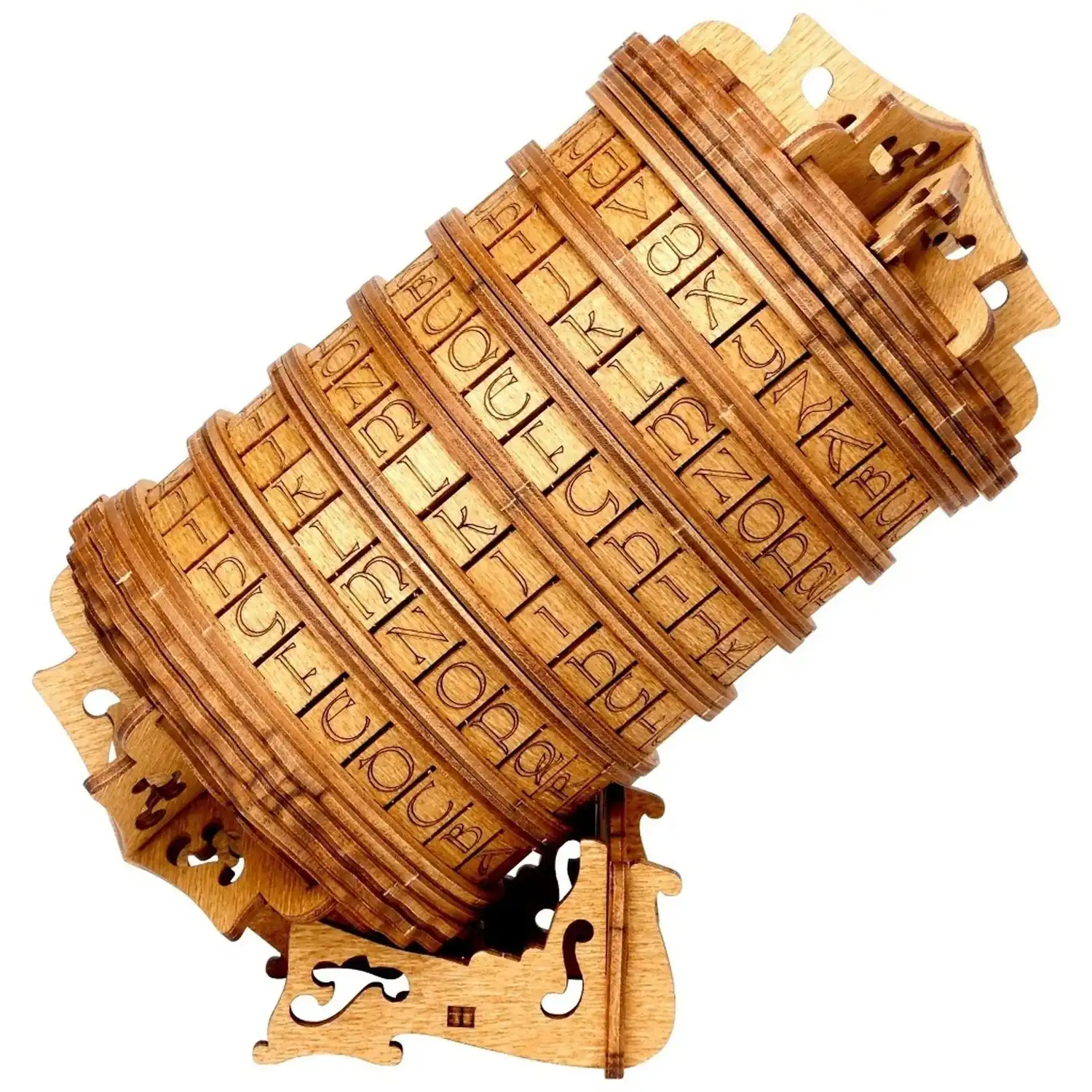 ESCAPE WELT - Cryptex - Rätselbox (18 x 9 x 9 cm) Holzpuzzle - Rätselbox