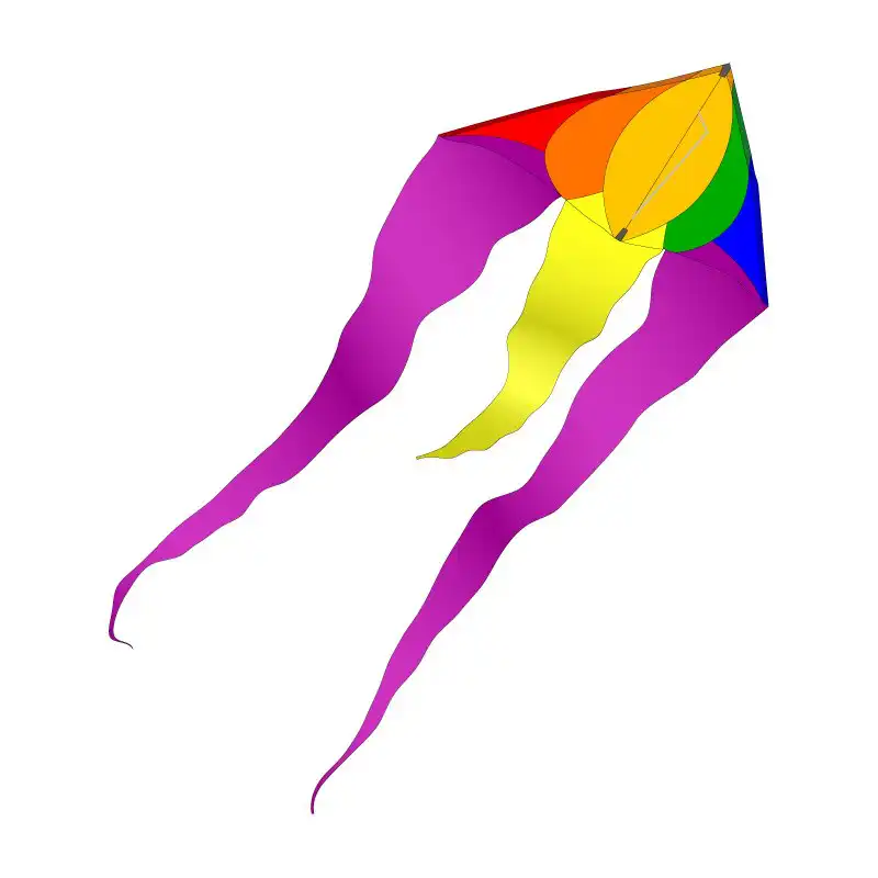 Spiderkites Flux Delta Small Einleiner-Lenkdrachen (1-Leiner) rtf (flugfertig) 100 cm x 238 cm Gfk-Gestänge rainbow