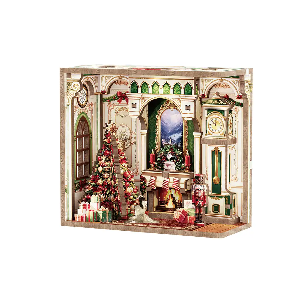 CARTARTEM - DIY - Nutcracker Mini Book Nook - Magnet - 8,5 x 3,7 x 7,7 cm