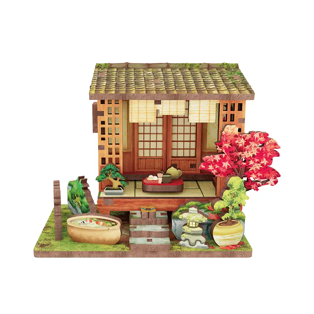 CARTARTEM - DIY - Zen Garden Mini Book Nook - Magnet - 9,1 x 5 x 6,8 cm