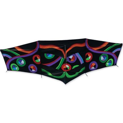 Premier Kites Box Genki Einleiner-Drachen/Kastendrachen (1-Leiner), 285 cm x 79 cm, Cfk-Gestänge, bunt