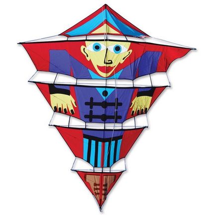 Premier Kites Brogden Diamond Music Man Einleiner-Drachen/Kastendrachen (1-Leiner), 240 cm x 245 cm, Cfk/Gfk-Gestänge, bunt