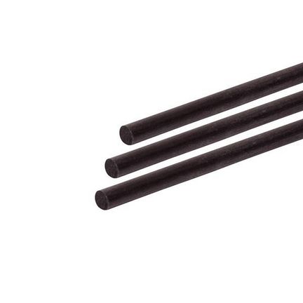 11111Cfk-Vollstab (Kohlefaserstab/Carbonstab) 1 mm 100 cm schwarz für Drachen- und Modellbau Basteln Montagen Messebau Industrie Haushalt