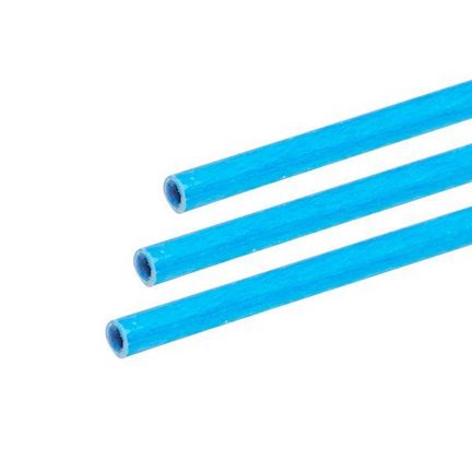 11111Gfk-Rohr (Fiberglasstab/Glasfaserstab) 6 mm x 4 mm 150 cm blau für Drachen- und Modellbau Basteln Montagen Messebau Industrie Haushalt
