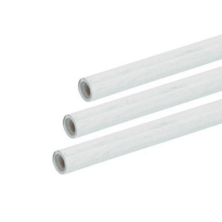 Gfk-Rohr (Fiberglasstab/Glasfaserstab) 8 mm x 6 mm 150 cm grau für Drachen- und Modellbau Basteln Montagen Messebau Industrie Haushalt