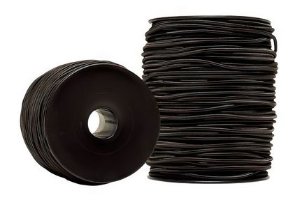 Gummischnur 3 mm schwarz für Drachen- und Modellbau 