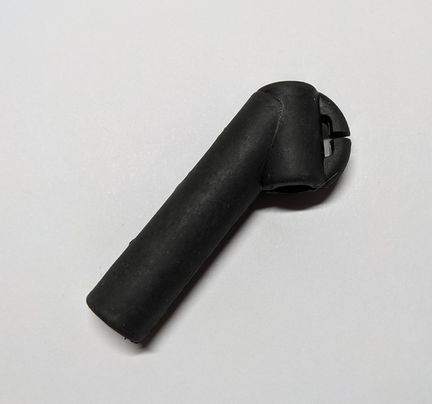 Seitenverbinder angewinkelt 6/6 mm schwarz für Drachen- und Modellbau 