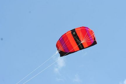 Elliot Sigma Fun 2.0 Zweileiner-Lenkdrachen (Lenkmatte/Parafoil/2-Leiner), rtf (flugfertig), inkl. Controlbar, 200 cm x 66 cm, lila/rot/orange Elliot Sigma Fun 2.0 Zweileiner-Lenkdrachen (Lenkmatte/Parafoil/2-Leiner), rtf (flugfertig), inkl. Controlbar, 200 cm x 66 cm, lila/rot/orange