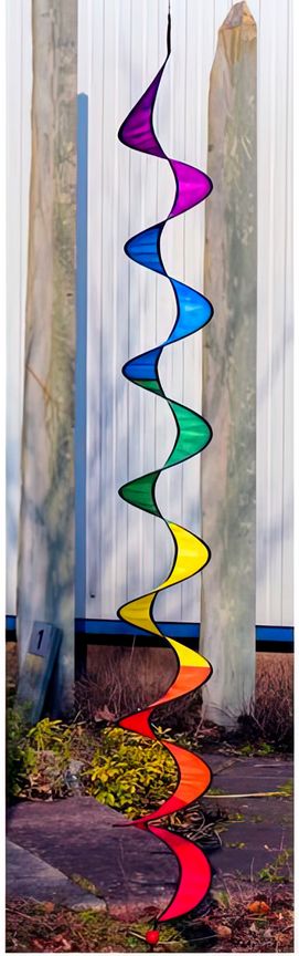 Spirale/hängendes Windspiel 80 cm rainbow 