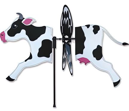 Windspiel stehend - Kuh Ø 32 cm 50 cm x 34 cm schwarz/weiß 