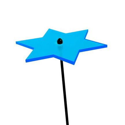 Sonnenfänger Lichtzauber - Stern groß 20 cm blau 