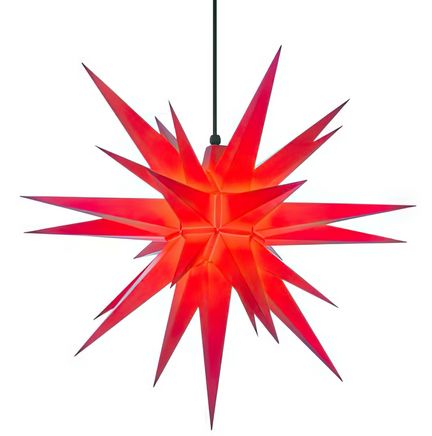 Herrnhuter Stern A7 Ø 68 cm Kunststoff Weihnachtsstern Innen und Außen rot