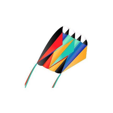 11111X-Kites SkyFoil Kites - stabloser Einleiner-Drachen/Kinderdrachen (1-Leiner) rtf (flugfertig) Plasma 85 cm x 60 cm bunt