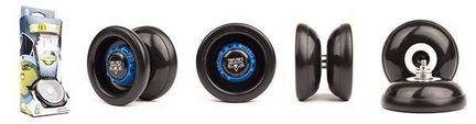 YoYoFactory VELOCITY - YoYo für ambitionierte Beginner, Fortgeschrittene und Profis, Ø 55 mm, B 39 mm, 61 g, schwarz YoYoFactory VELOCITY - YoYo für ambitionierte Beginner, Fortgeschrittene und Profis, Ø 55 mm, B 39 mm, 61 g, schwarz