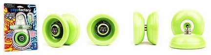 YoYoFactory VELOCITY - YoYo für ambitionierte Beginner, Fortgeschrittene und Profis, Ø 55 mm, B 39 mm, 61 g, grün YoYoFactory VELOCITY - YoYo für ambitionierte Beginner, Fortgeschrittene und Profis, Ø 55 mm, B 39 mm, 61 g, grün