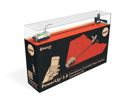 PowerUp 3.0 Smartphone gesteuerter Elektrobausatz für Papierflugzeuge, 22 cm x 4.5 cm x 2.5 cm, schwarz PowerUp 3.0 Smartphone gesteuerter Elektrobausatz für Papierflugzeuge, 22 cm x 4.5 cm x 2.5 cm, schwarz