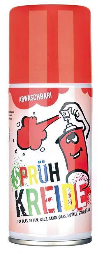 Elliot Sprühkreide - 150 ml rot abwaschbares Fun-Kreidespray (Markierspray) für Spiel Spaß und Fantasie