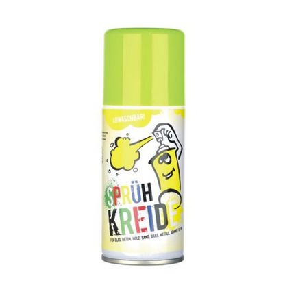 11111Elliot Sprühkreide - 150 ml gelb abwaschbares Fun-Kreidespray (Markierspray) für Spiel Spaß und Fantasie