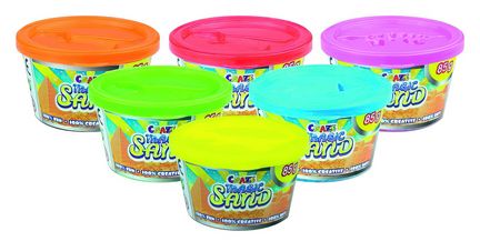 Craze Magic Sand - Starter Dose, 85 g, rot, gelb, blau, grün, pink, orange Craze Magic Sand - Starter Dose, 85 g, rot, gelb, blau, grün, pink, orange