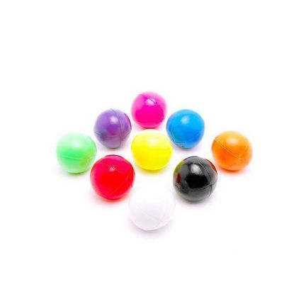 11111Mister Babache - Beanbag Ball Standard 130 Ø 66 mm 130 g fluo 4-farbig 
