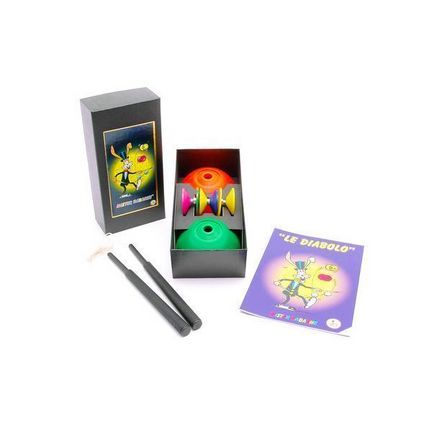Mister Babache - Diabolo Rainbow - Geschenk-Set, inkl. Diabolo Rainbow, Holzstäbe, Schnur und Heft Mister Babache - Diabolo Rainbow - Geschenk-Set, inkl. Diabolo Rainbow, Holzstäbe, Schnur und Heft