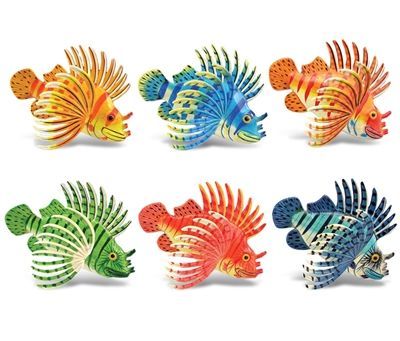 11111Wackel-Magnete (3D-Motiv) Feuerfisch/Lion Fish Ocean Life 