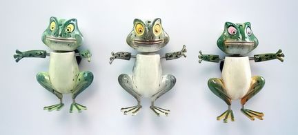 Wackel-Magnete (3D-Motiv) Freundlicher Frosch/Friendly Frog Ocean Life 