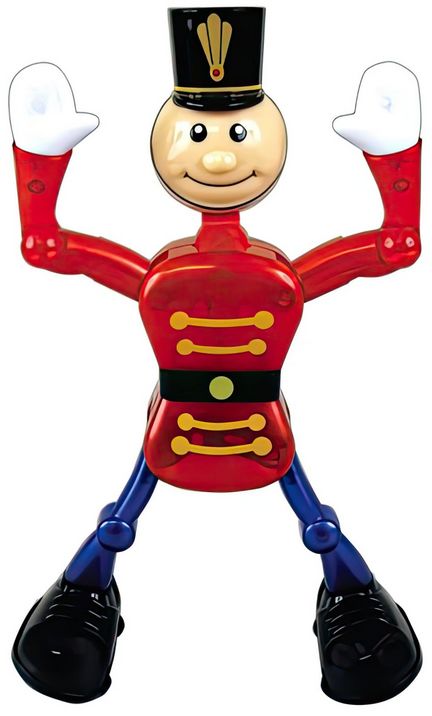 11111Aufziehfigur Christopher - große Figur zum Aufziehen - zum Sammeln Spielen Verschenken Höhe ca. 26 cm rot Tänzer