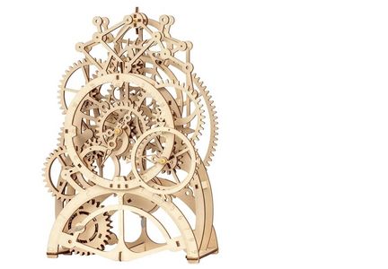 11111Robotime - DIY Pendulum Clock (DIY 3D Puzzle 23.4 x 11.7 x 34.6 cm) Pendeluhr (Holzbausatz)