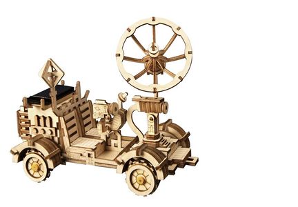 11111Robotime - DIY - Rambler Rover (DIY 3D Puzzle 18 x 8.5 x 13 cm) (Holzbausatz)