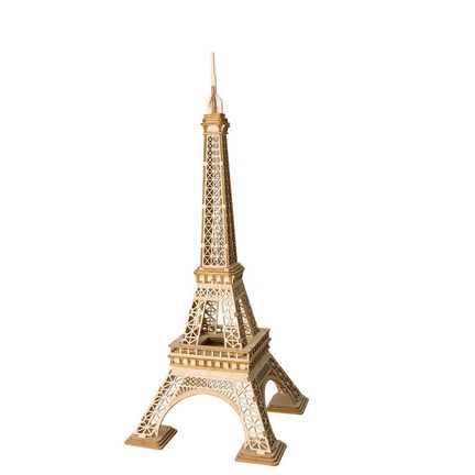 Robotime - DIY - Eiffel Tower (DIY 3D Puzzle 16 x 15 x 36.7 cm) (Holzbausatz)