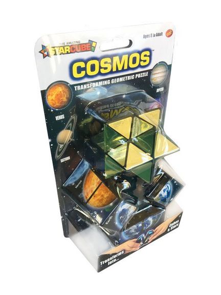11111StarCube COSMOS Stern-Zauberwürfel - tolles Geschicklichkeits- und Geduldsspiel 5.5  x 5.5 cm bunt - Cosmos