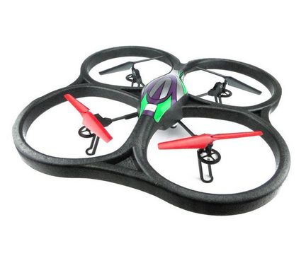 Drohne QUADROCOPTER Space Trek V666, 53 cm x 53 cm x 10 cm, schwarz, mit HD-Kamera, 6 Achsen-GYRO, 2.4 GHz, 4-Kanal Drohne QUADROCOPTER Space Trek V666, 53 cm x 53 cm x 10 cm, schwarz, mit HD-Kamera, 6 Achsen-GYRO, 2.4 GHz, 4-Kanal