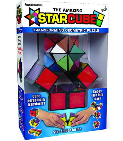 StarCube Stern-Zauberwürfel - tolles Geschicklichkeits- und Geduldsspiel 5.5  x 5.5 cm bunt