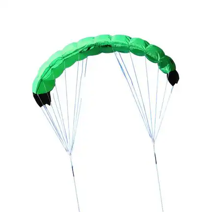 Spiderkites Amigo 1.35  Zweileiner-Lenkdrachen (Lenkmatte/Parafoil/2-Leiner) rtf (flugfertig) 135 cm x 55 cm grün