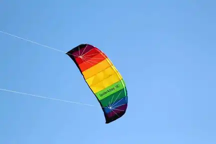 Spiderkites Amigo 1.75  Zweileiner-Lenkdrachen (Lenkmatte/Parafoil/2-Leiner) rtf (flugfertig) 175 cm x 61 cm rainbow