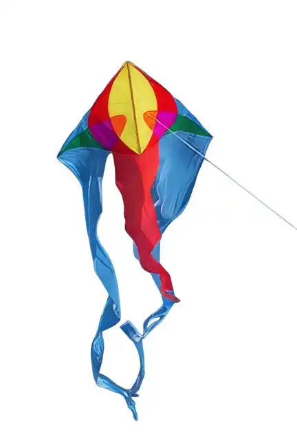 11111Spiderkites Flux Delta red Einleiner-Lenkdrachen (1-Leiner) rtf (flugfertig) 200 cm x 600 cm Gfk-Gestänge rot/blau/gelb