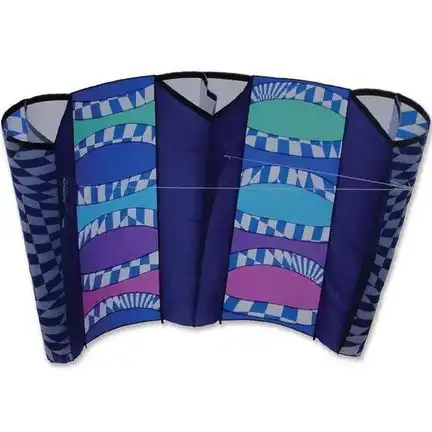 Premier Kites Large Power Sled Kite Cool Flex - stabloser Einleiner-Lenkdrachen (Lifter/1-Leiner) KITE ONLY - 242 cm x 113 cm lila/bunt