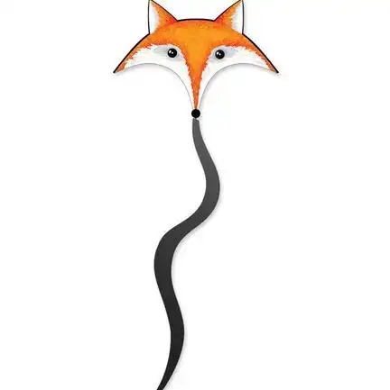 Premier Kites Fox Kite Einleiner-Drachen (1-Leiner) rtf - 150 cm x 117 cm Gfk-Gestänge