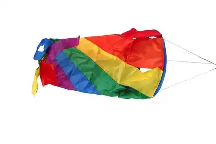 Windsack (Leinenschmuck/Windfänger) Turbine - 30 cm rainbow 