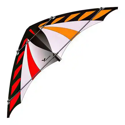 11111Elliot X-Dream Zweileiner-Lenkdrachen/Stabdrachen (2-Leiner) rtf (flugfertig) 180 cm x 61 cm 5 mm Cfk-Gestänge rot/orange/schwarz/grau
