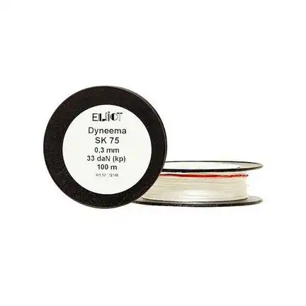 Dyneema-Drachenschnur 50 daN 100 m 4-fach geflochten 0.4 mm (EUR 0.12/m)