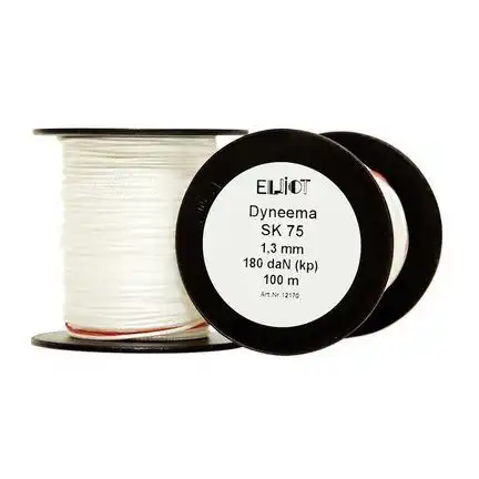 Dyneema-Drachenschnur 180 daN 100 m 16-fach geflochten 1.3 mm (EUR 0.36/m)